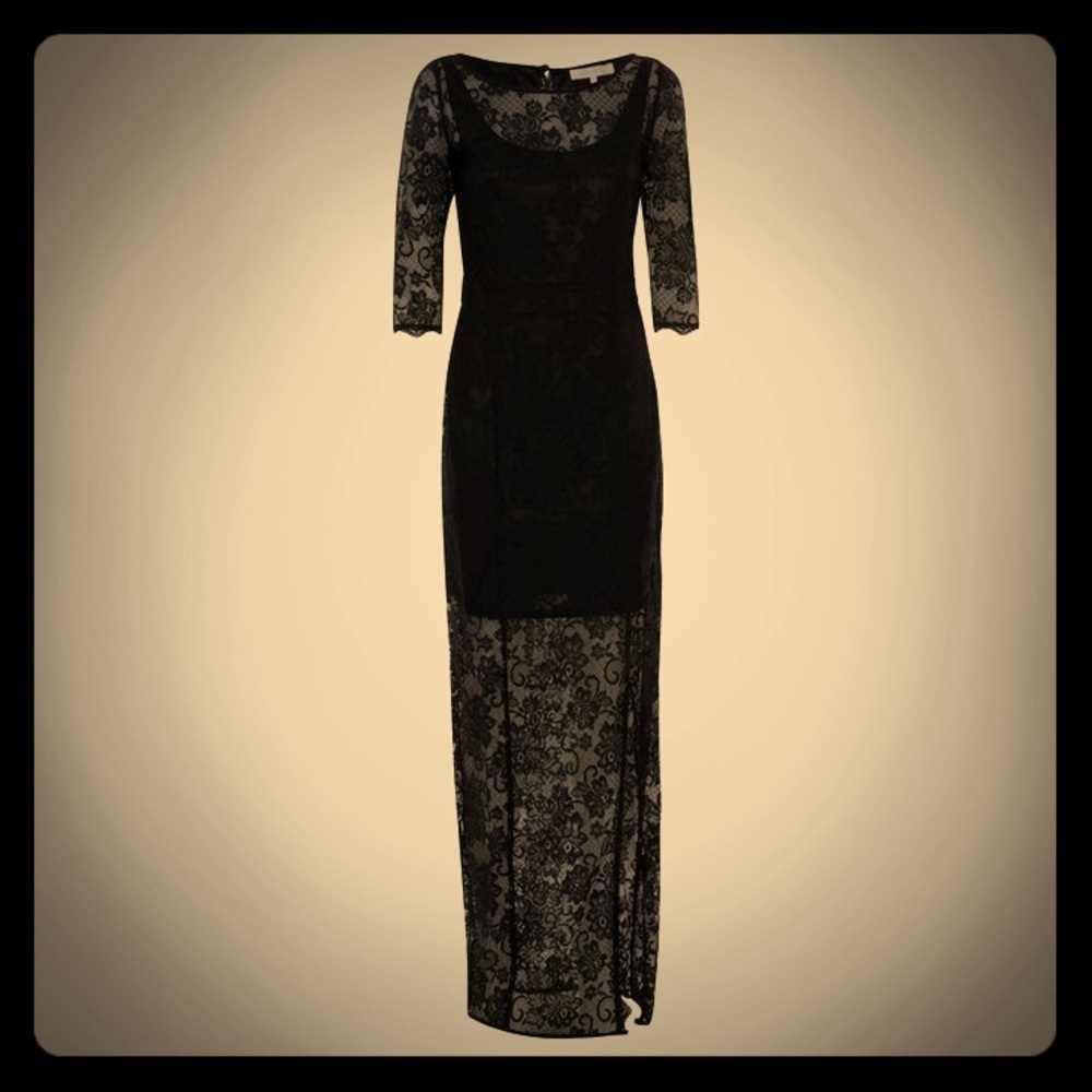 Black lace dress